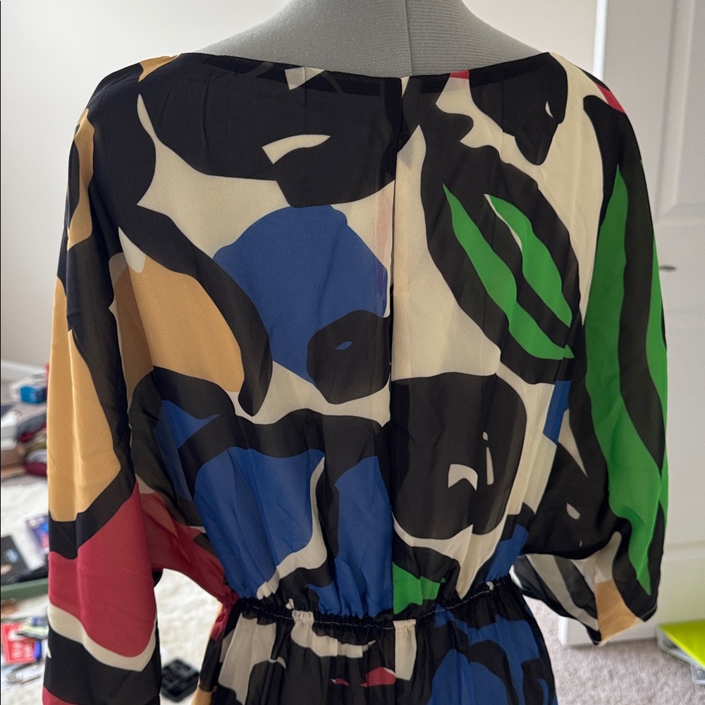 Multicolor Abstract Maxi Dress - Picture 3 of 3